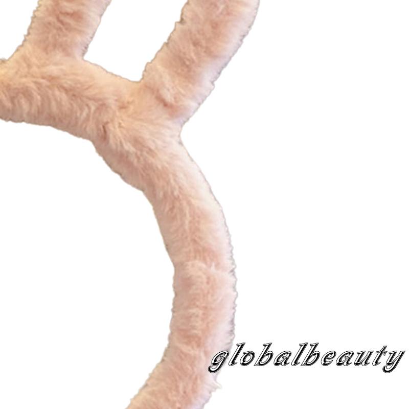 Băng Đô Cài Tóc Hình Tai Thỏ Nhồi Bông Phong Cách Halloween