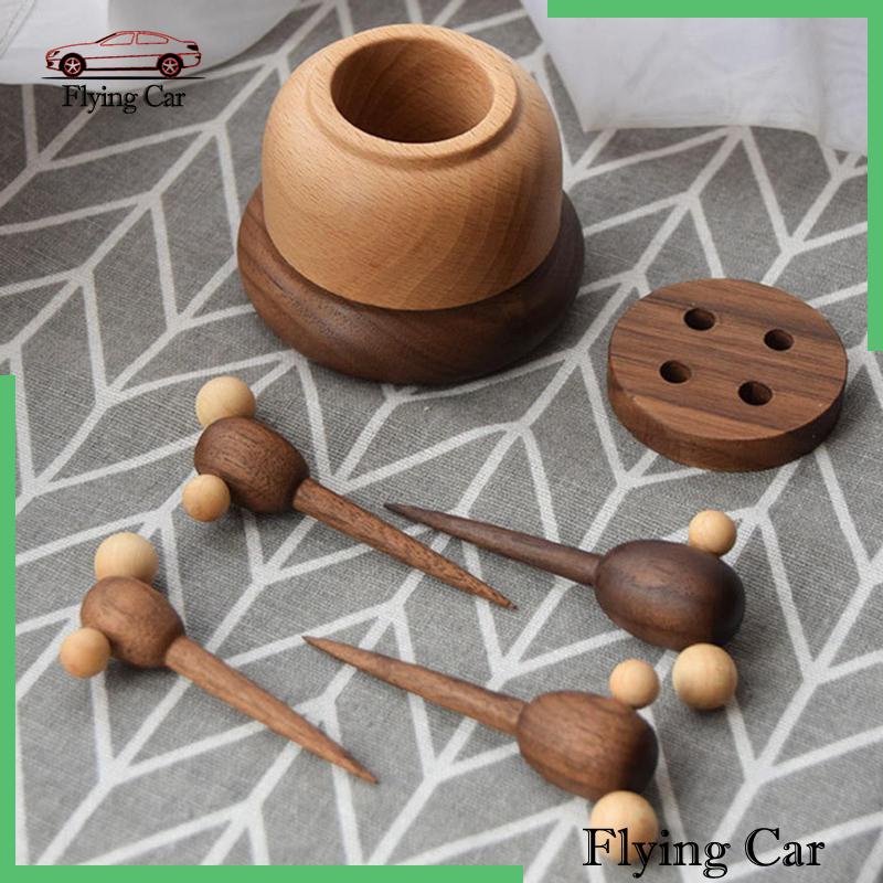 Nĩa Ăn Trái Cây Bằng Gỗ Dễ Thương Lzdjfmy2