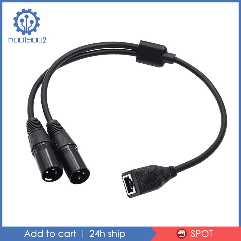 Dây Cáp Âm Thanh Nối Dài 0.5M XLR 3Pin Male Sang RJ45