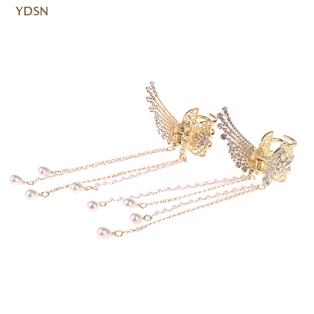 Kẹp Tóc Cá Mập Đính Đá / Ngọc Trai / Hoa / Bướm Xinh Xắn Cho Nữ