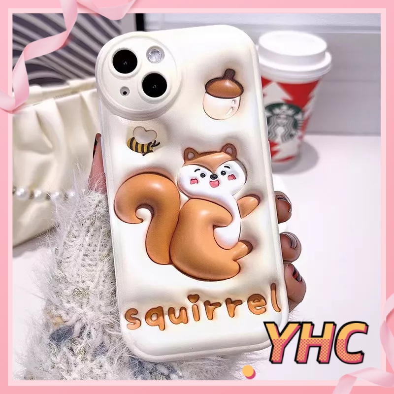 Ốp lưng iPhone Hiệu ứng mặt phẳng 3D vỏ bong bóng giảm xóc sóc nhỏ được áp dụng Cho Iphone 6 / 6S / 6splus / se / 7 / 7plus / 8 / 8plus / X / xs / xsmax / 11 / 12 / 13 / 14 / plus / pro / pro Max-5069