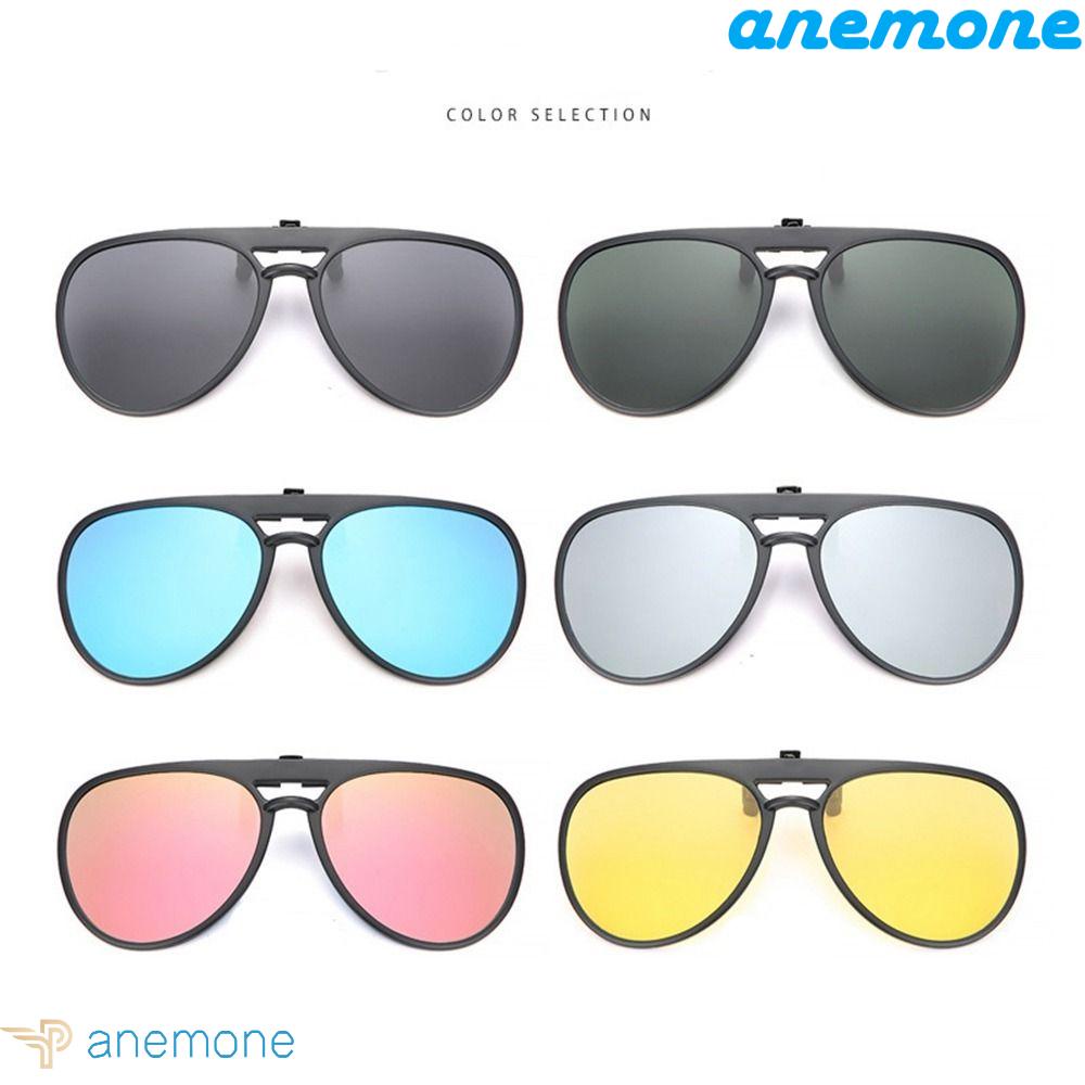 Kẹp Kính Mát Chống Tia UV Tầm Nhìn Ban Đêm Phong Cách Punk Đơn Giản Cho Nam