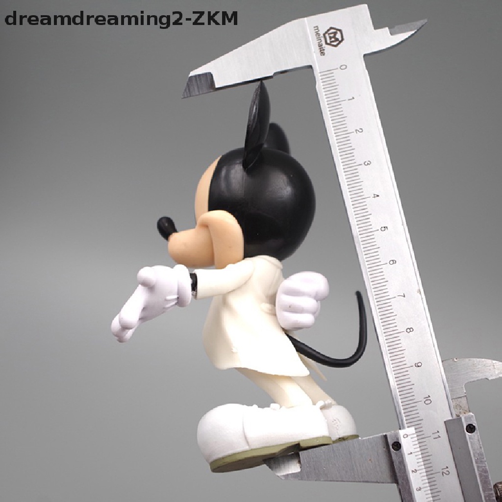 DISNEY Set 2 Đầm Trắng In Hình Chuột Mickey Minnie Cho Cặp Đôi