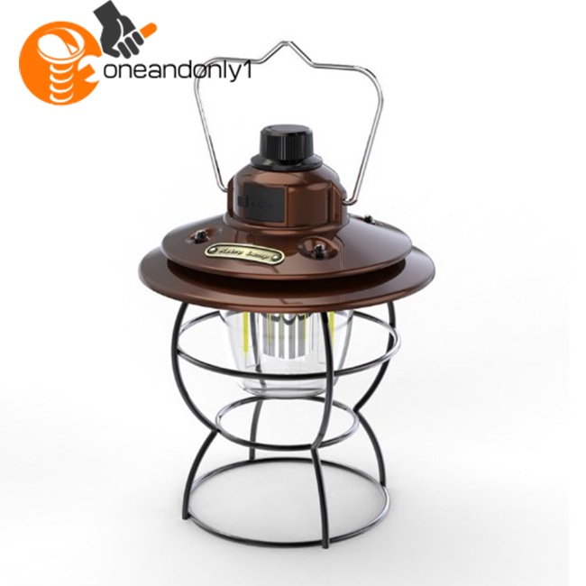 Đèn Led Cắm Trại 3 Mức Độ Siêu Sáng Có Tay Cầm Có Thể Sạc Lại Tiện Dụng