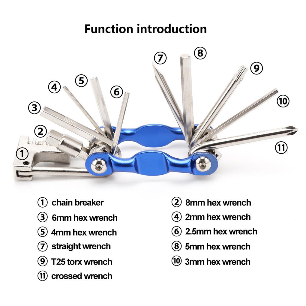Bộ Tua Vít Sửa Chữa Đa Năng 11 Trong 1 Có Thể Gấp Gọn Tiện Dụng