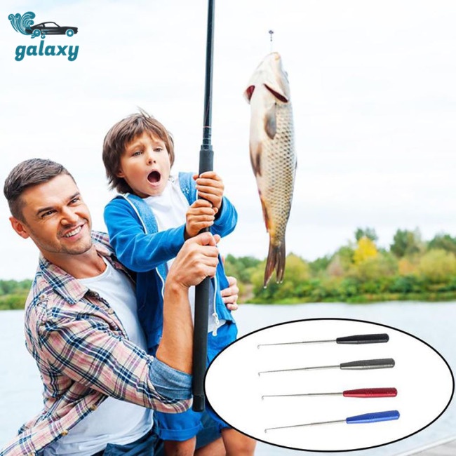 Galaxy Dụng Cụ Gỡ Lưỡi Câu Cá Bằng Thép Không Gỉ Gọn Nhẹ Tháo Gỡ Nhanh Kèm Ống Đựng