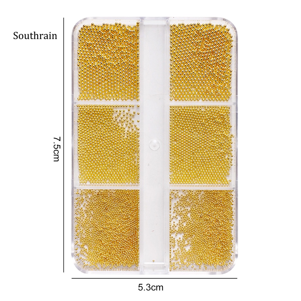 1 Hộp Hạt Thép Ba Chiều Mini Lấp Lánh Không Xốp Dùng Trang Trí Móng Nghệ Thuật DIY