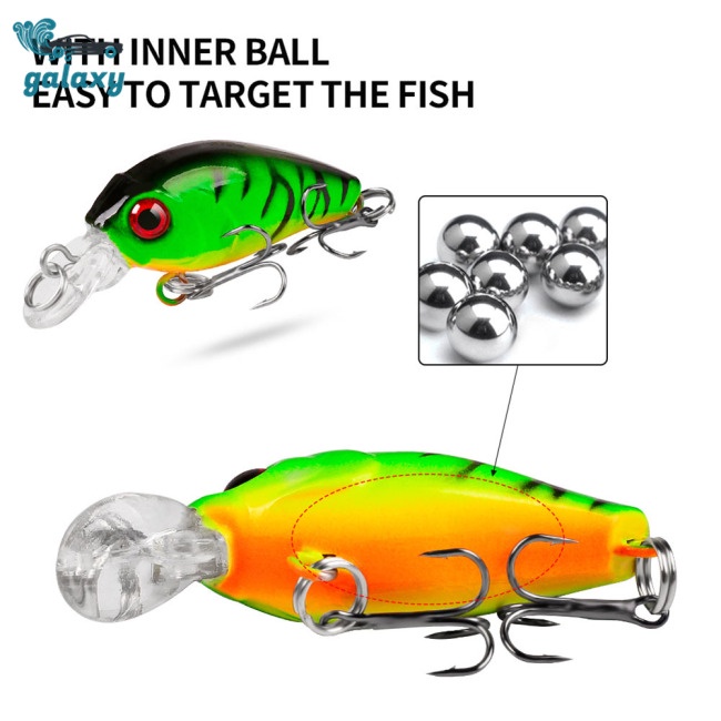 Galaxy Set 5 Mồi Giả Nhử Cá 3.8g / 4.5cm Bằng Thép Chất Lượng Cao
