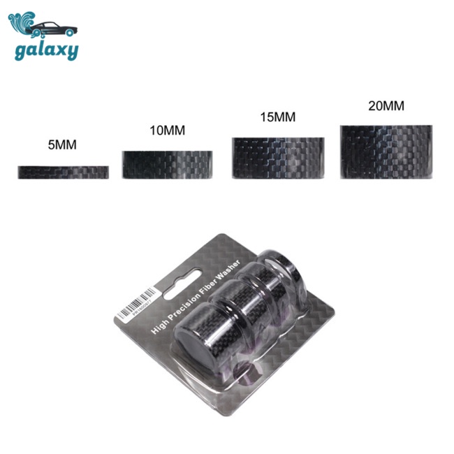 Vòng Đệm Bằng Sợi Carbon Kích Thước 3mm / 5mm / 10mm / 15mm / 20mm Cho Xe Đạp Leo Núi