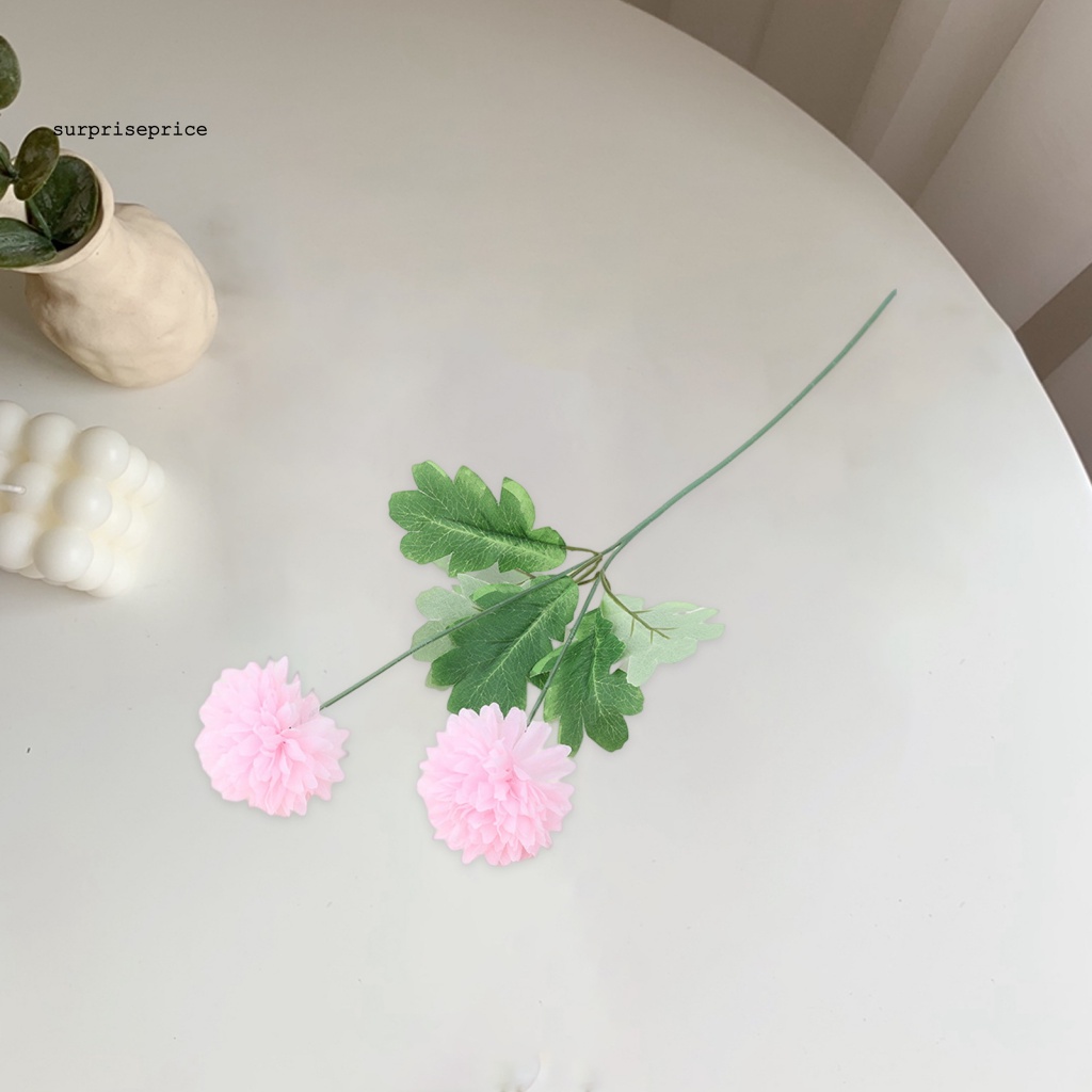 1 Nhánh Hoa Nhân Tạo 2 Đầu Dùng Trang Trí DIY