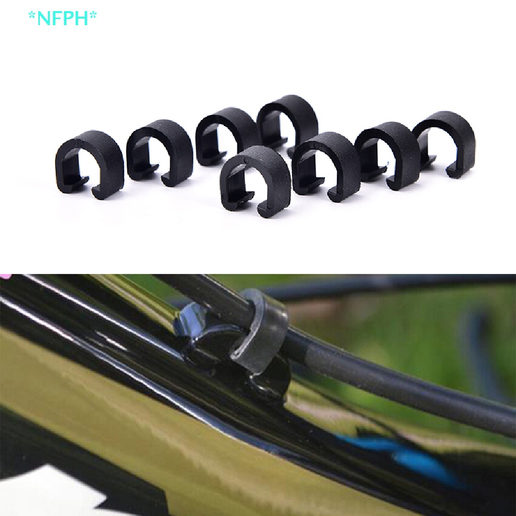 Set 30 Kẹp Chữ C Cố Định Dây Phanh Xe Đạp Leo Núi MTB BMX Mới