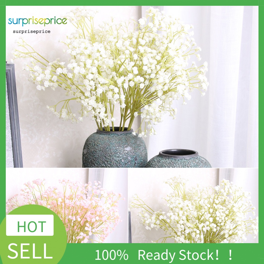 1 Bông Hoa Gypsophila Nhân Tạo Bằng Nhựa Cho Trang Trí Tiệc Cưới