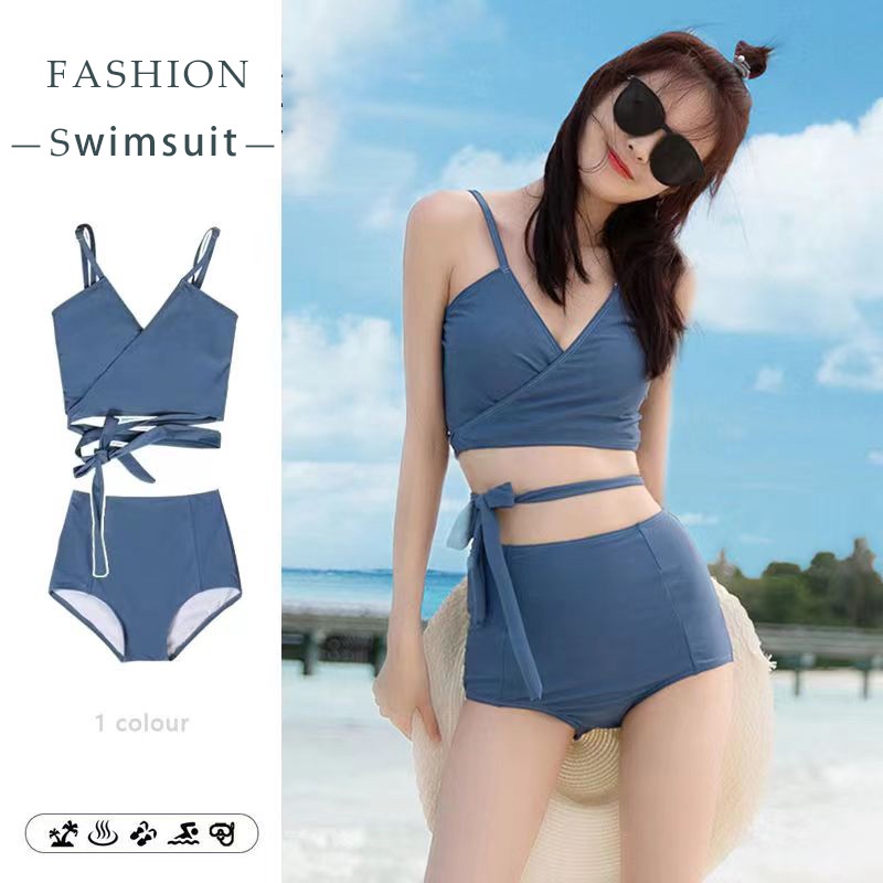 Bộ Bikini Hai Mảnh Buộc Dây Dáng Ôm Thời Trang Cao Cấp Cho Nữ