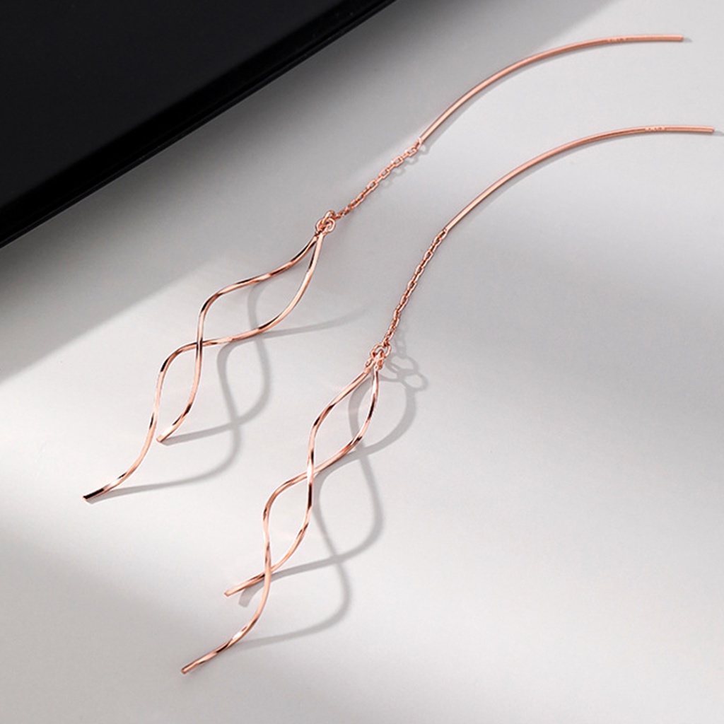 1 Đôi Bông Tai Dáng Dài Họa Tiết Hình Học Độc Đáo Thời Trang Cho Nữ