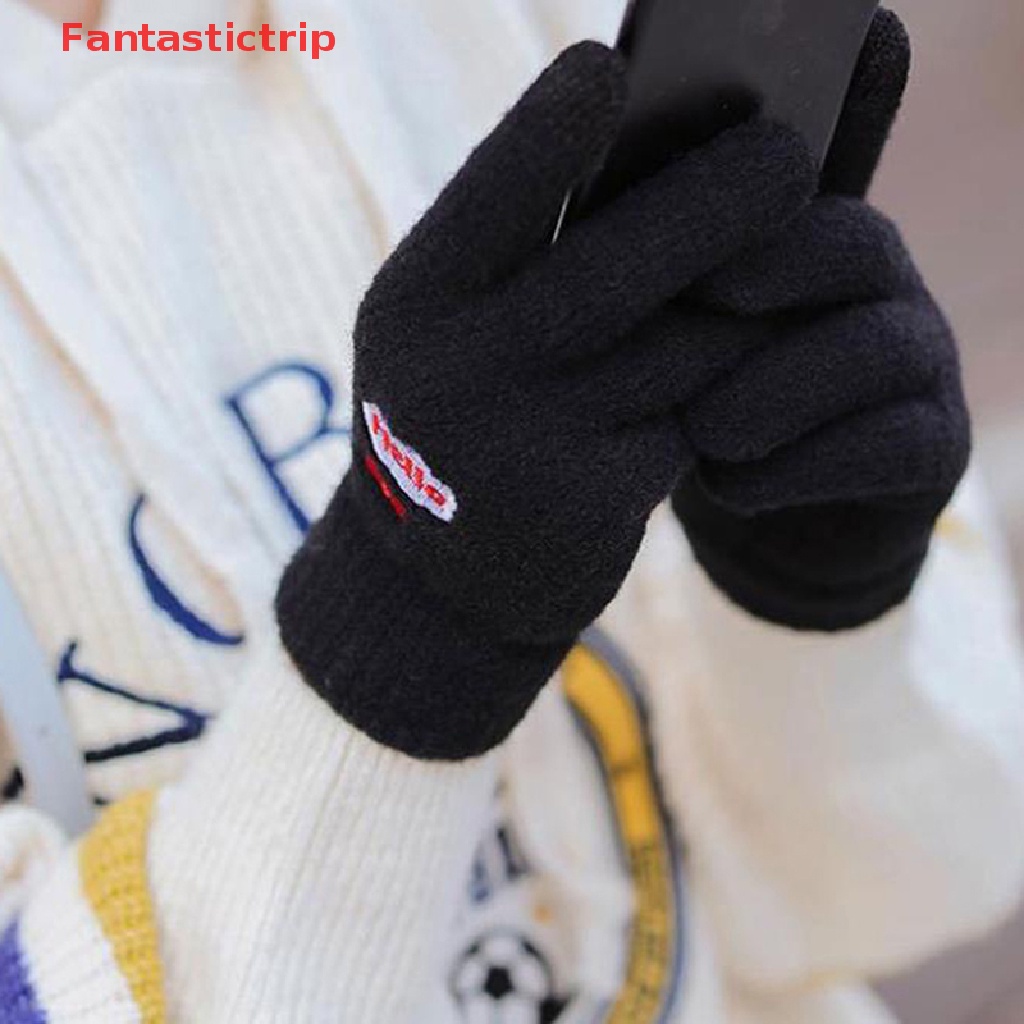 1 Đôi Găng Tay Len Hở Ngón Giữ Ấm Mùa Đông Có Thể Chạm Màn Hình Cảm Ứng Mới