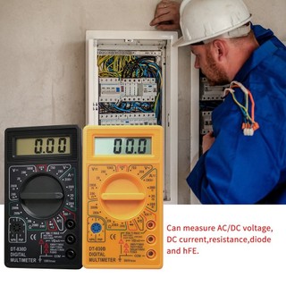 DT-830D Mini Digital Multimeter AC/DC Volt Amp Ohm Diode hFE Continuity Tester