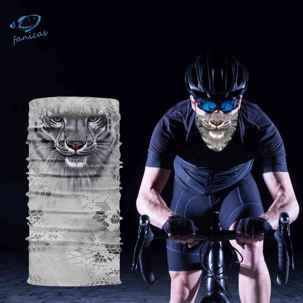 Khăn Choàng Cổ Che Phủ Mặt Không Đường May Thoáng Khí In Họa Tiết Động Vật Dành