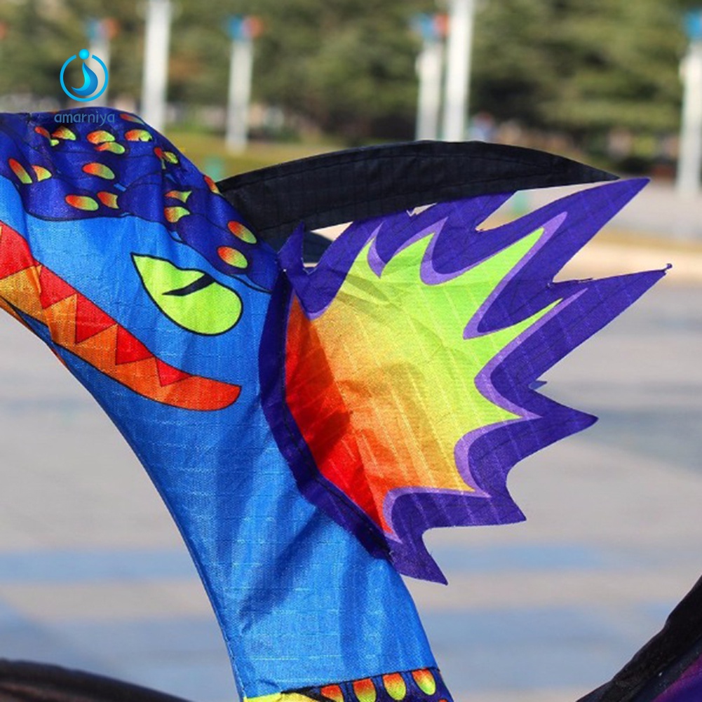 Diều Hình Rồng 3D Nhiều Màu Sắc Kèm Dây Đuôi Dài 100m