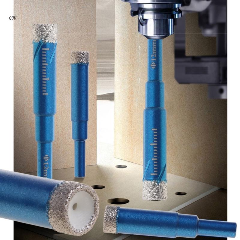 Mũi Khoan Khô Mạ Kim Cương 6 8 10 12 14 16mm Chuyên Dụng Cho Khoan Đá Hoa Cương / Gốm Sứ