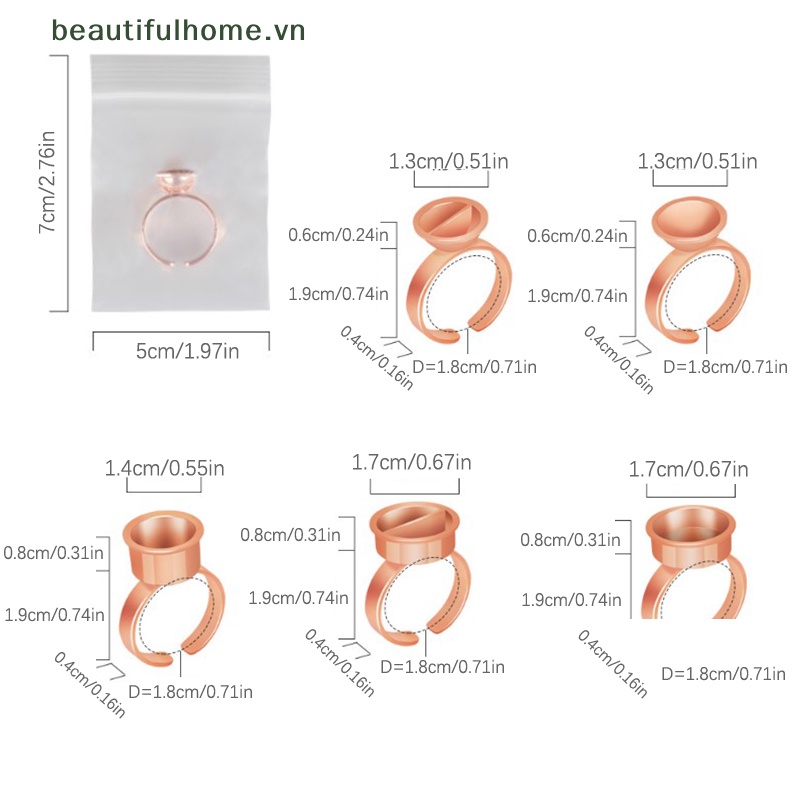 1 Cốc Đựng Keo Xăm Kim Loại Cho Dụng Cụ Trang Điểm