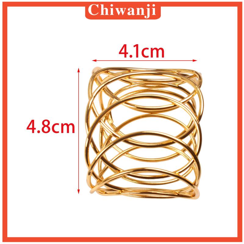 [Chiwanji] Set 2 Giá Đỡ Khăn Ăn Dạng Lưới Tròn Có Khóa Gài Cho Tiệc Vải