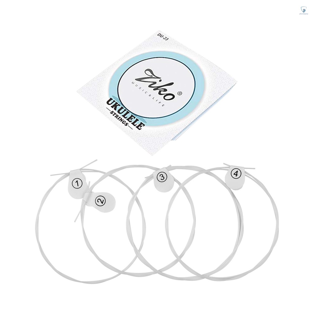 Bộ Dây Đàn Ukulele 4 Dây Bằng Nylon (. 024-.026) Thay Thế Thông Dụng Cho Ukulele Concert 23 Inch