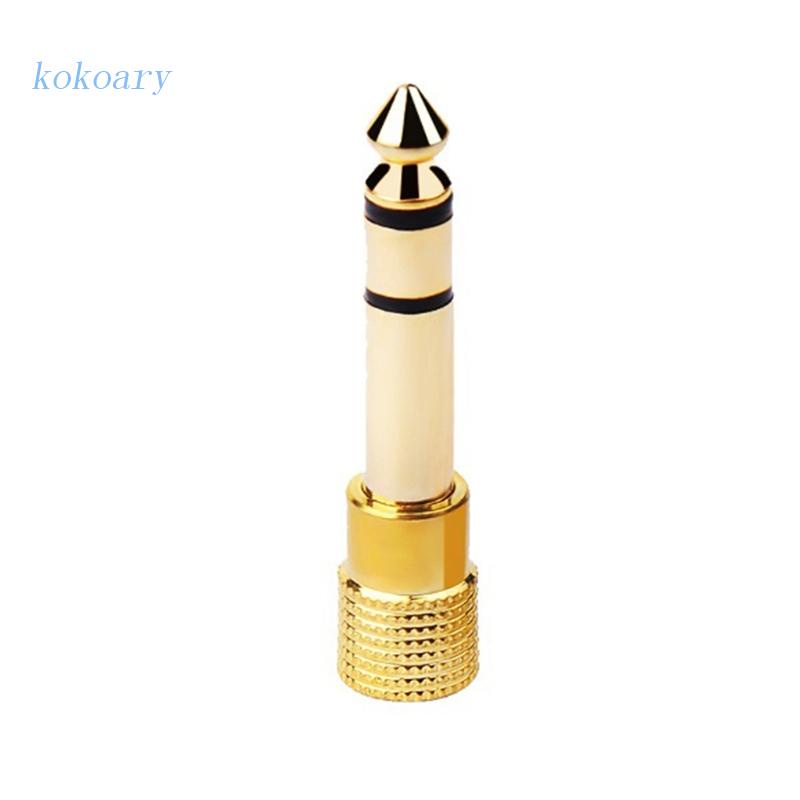 Bộ Chuyển Đổi Micro Hai Kênh Từ Đầu Cắm 6.5 Sang Ổ Cắm 3.5 Mạ Vàng KOK