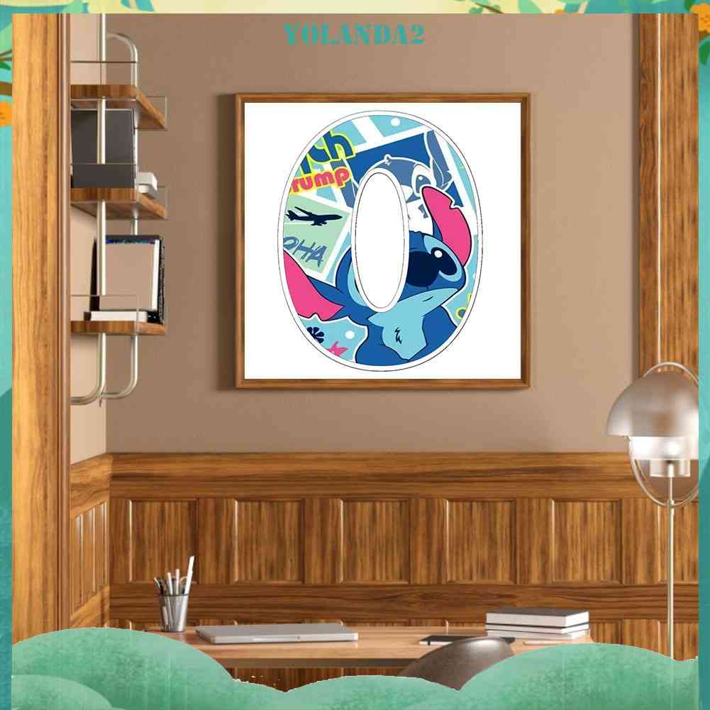 Tranh Đính Đá Kim Cương Toàn Bộ 5D DIY Hình Chữ Cái