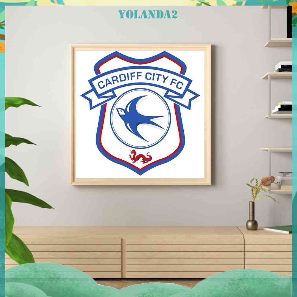 Tranh Đính Đá 5D Tự Làm Hình Câu Lạc Bộ Bóng Đá Thành Phố