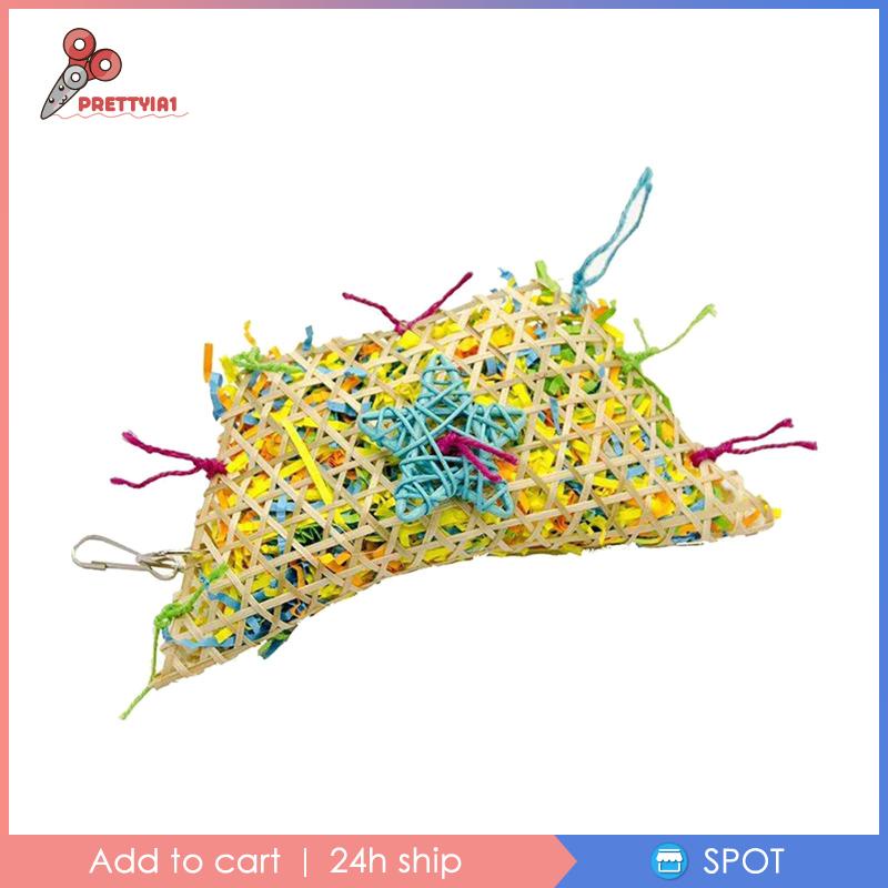 [Prettyia1] Đồ Chơi Gặm Nhiều Màu Sắc Dành Cho Chim Vẹt