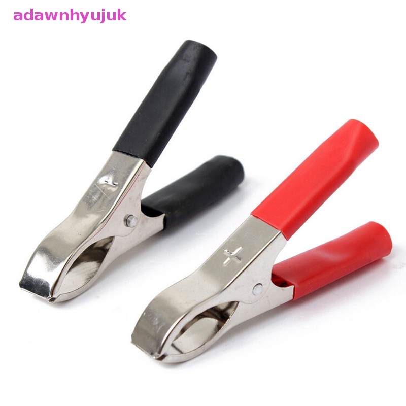 Set 2 Kẹp Cá Sấu Cách Điện 75mm 30A Màu Đỏ + Đen Chuyên Dụng Cho Xe Hơi