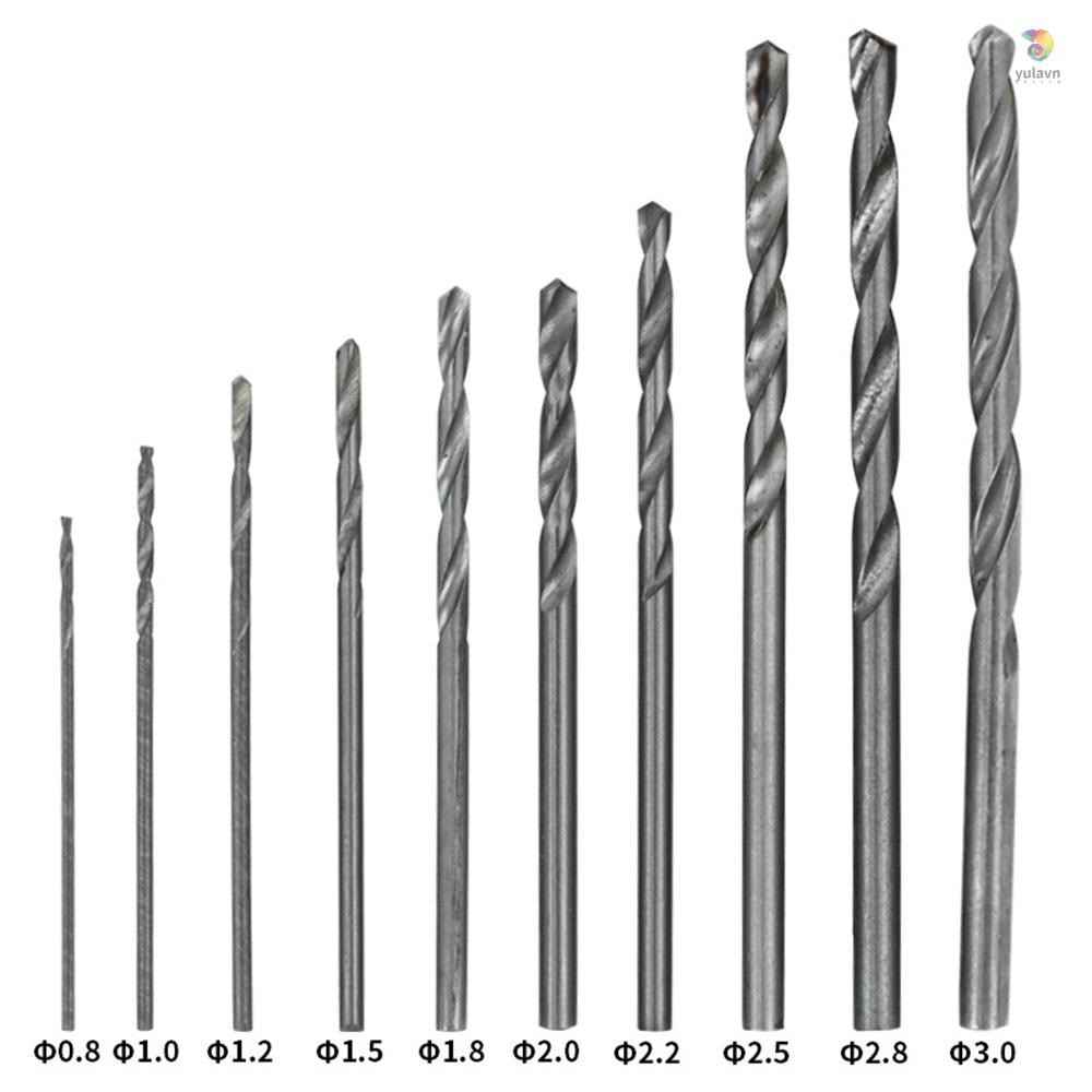 Bộ 12 Mũi Khoan Phẳng Mini 0.8mm-3.0mm HSS Đa Chức Năng Tiện Dụng