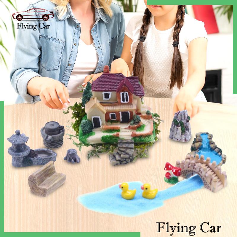 Bộ Mô Hình Villa Tỉ Lệ 1 / 12 Để Bàn Trang Trí DIY