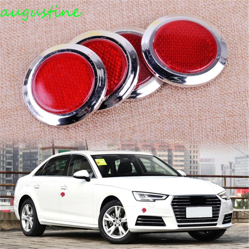 Augustine Miếng Dán Cảnh Báo Tự Dính Mạ Chrome Màu Đỏ An Toàn Cho Xe Hơi