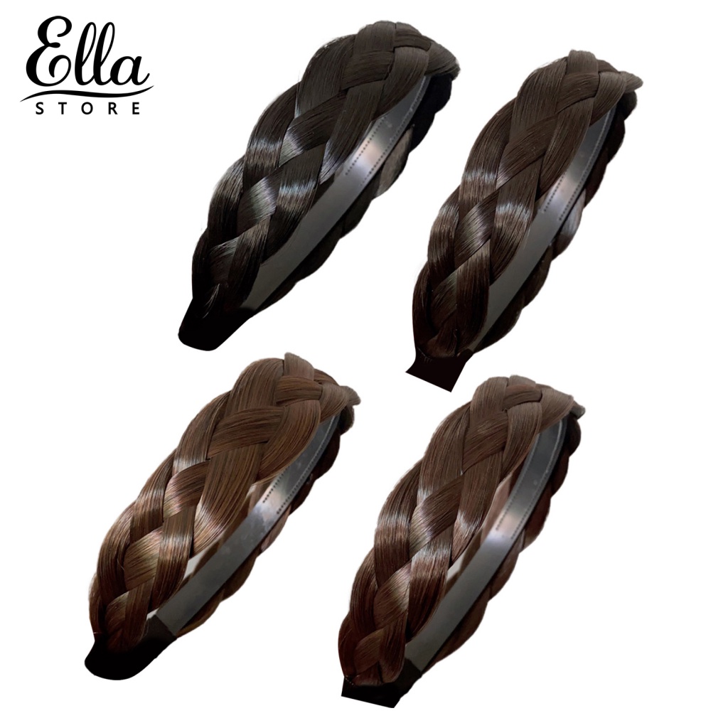 Băng Đô Cài Tóc Giả Thắt Bím Xương Cá Gọn Nhẹ Tự Nhiên 123