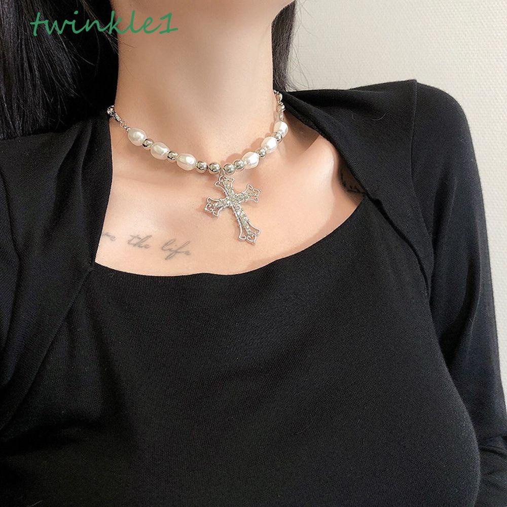 Vòng Cổ Dây Xích Dày Mặt Hình Học Phong Cách Hàn Quốc Cổ Điển Thanh Lịch Cho Nữ