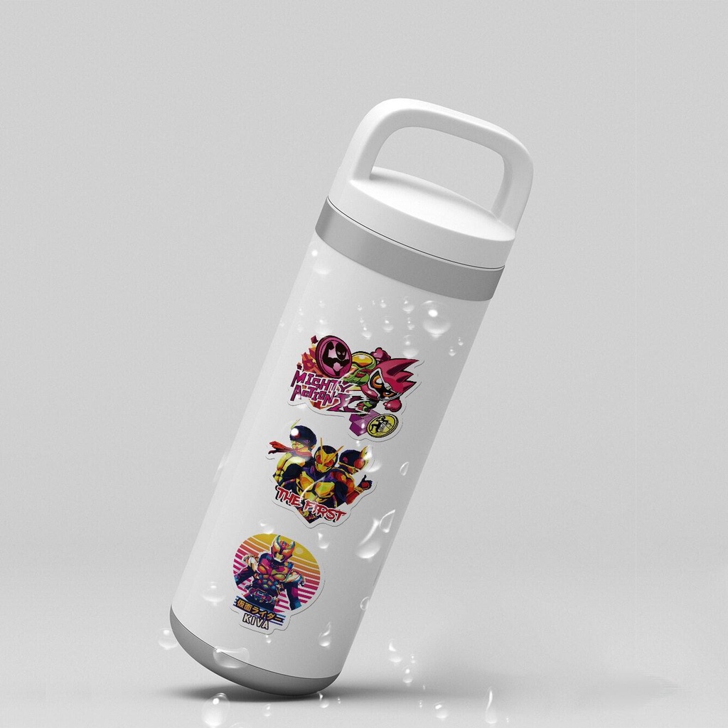 Bộ 50 Miếng Dán Trang Trí Vali / Mũ Bảo Hiểm / Laptop / Mũ Bảo Hiểm Họa Tiết Hoạt Hình Kamen Rider Graffiti Chống Thấ