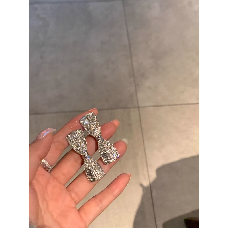 Kẹp Tóc Nơ Đính Đá Zircon Lấp Lánh Cho Búp Bê Barbie