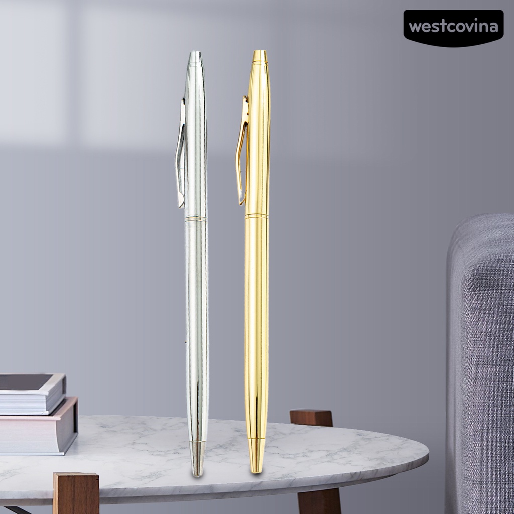 [COD]♪Bút Bi Mực Đen Có Đầu Lăn Kim Loại Tiện Dụng Cho Học Sinh / Văn Phòng