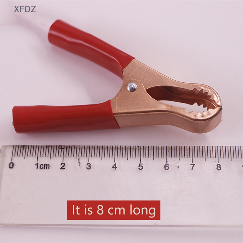 Bộ 2 Kẹp Cá Sấu Thử Điện 30A Màu Đỏ + Đen Chuyên Dụng Cho Xe Hơi