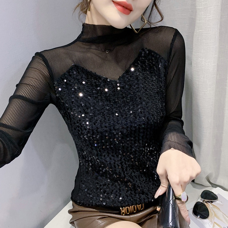 Áo Thun Nữ Dài Tay Cổ Tròn Thời Trang Hàn Mới