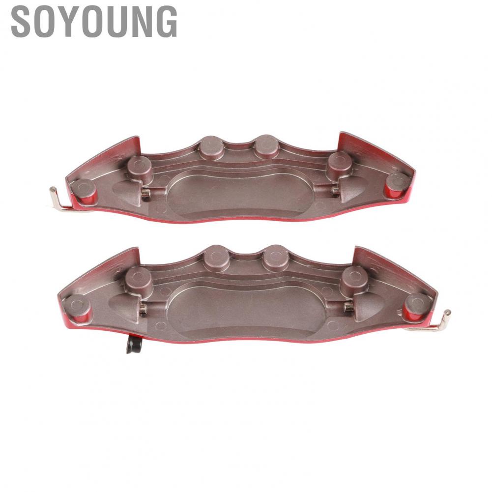 Soyoung Universal Caliper Covers Strong Strength Aluminum Alloy Brake Protector Cover for Car Red Small