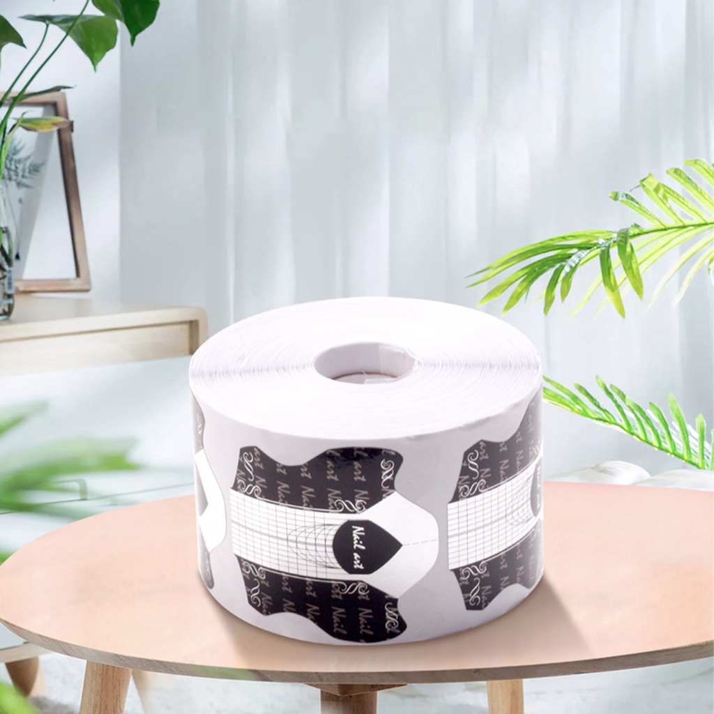 Cuộn 500 Miếng Dán Nối Móng Tay Bằng PVC Có Thể Tái Sử Dụng