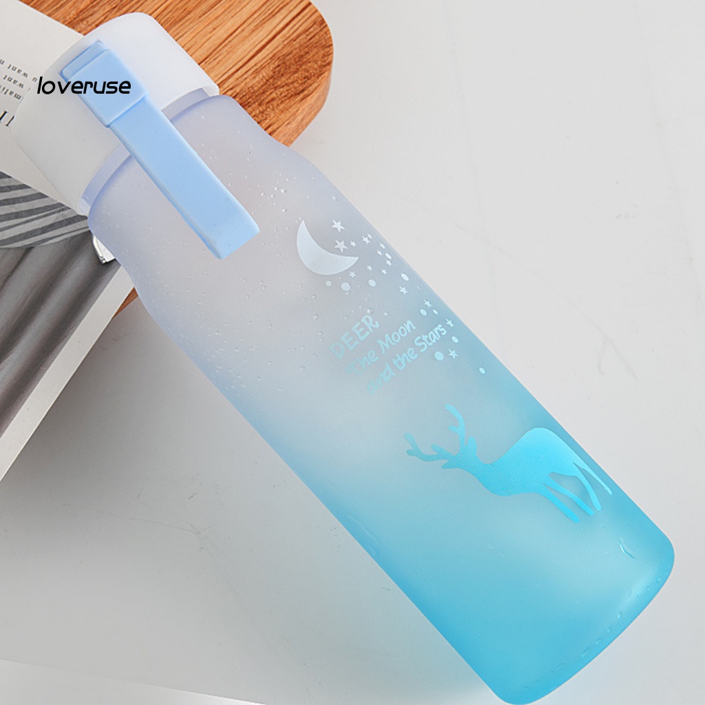 Bình Nước Thể Thao 600ml In Họa Tiết Hoạt Hình Dễ Thương Cho Bé