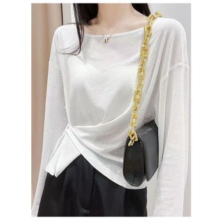 Áo Thun Chống Nắng Tay Dài Dáng Rộng Bằng Lụa Lạnh Trong Suốt Mỏng Nhẹ Thời Trang Mùa Hè