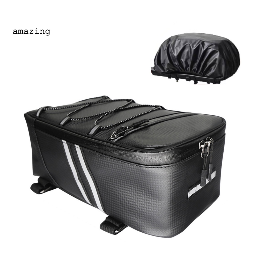 1 Bộ Túi Giả Da Đựng Đồ Gắn Yên Sau Xe Đạp Dung Tích Lớn Chống Biến Dạng