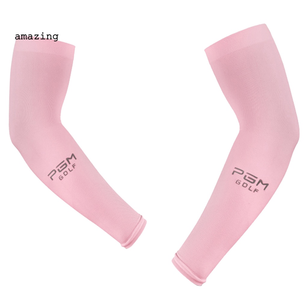 1 Cặp Găng Tay Dài Bằng Lụa Lạnh Để Chơi Golf Tiện Dụng