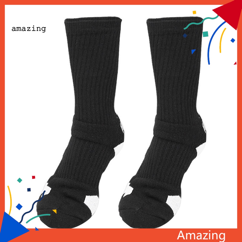 1 Đôi Vớ Thể Thao Co Giãn Thoáng Khí Có Gân Dành Cho Nam Nữ