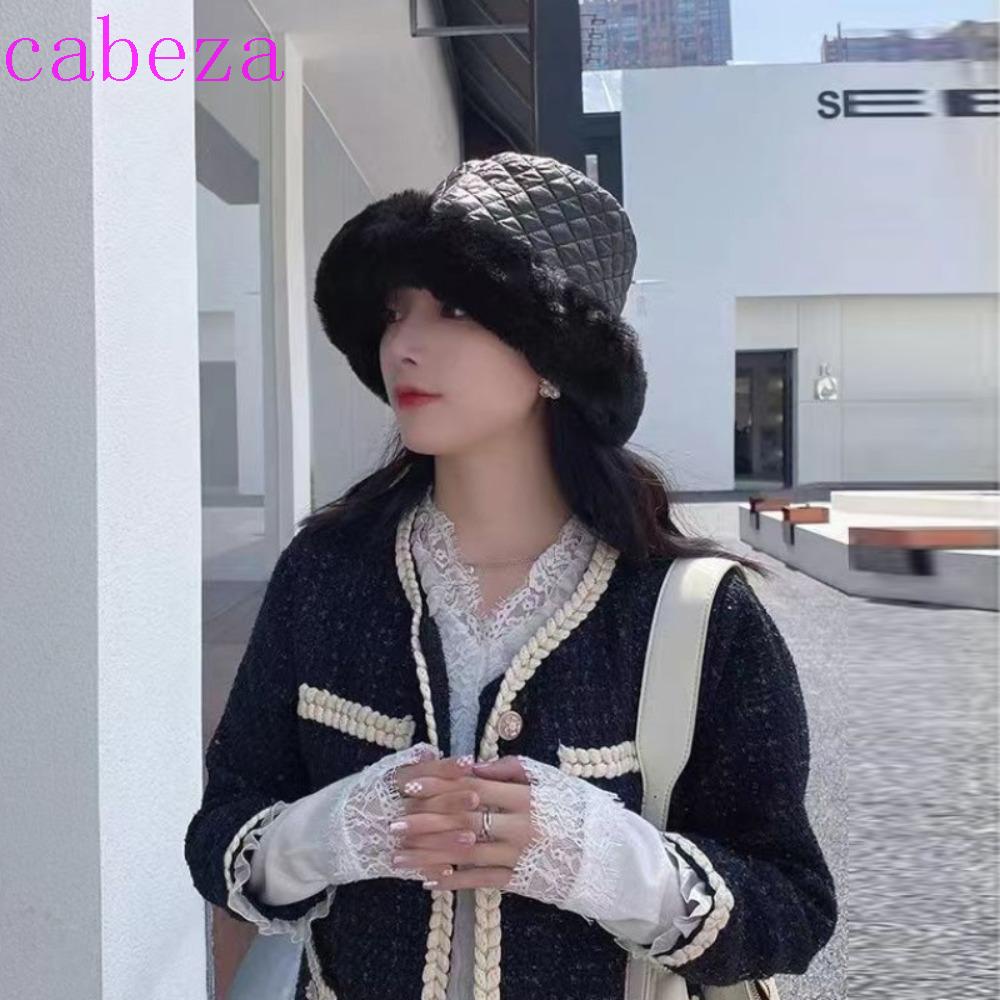 Mũ Tai Bèo Chất Liệu Cotton Dày Dặn Họa Tiết Hình Thoi Cổ Điển Thời Trang Cho Nam Và Nữ