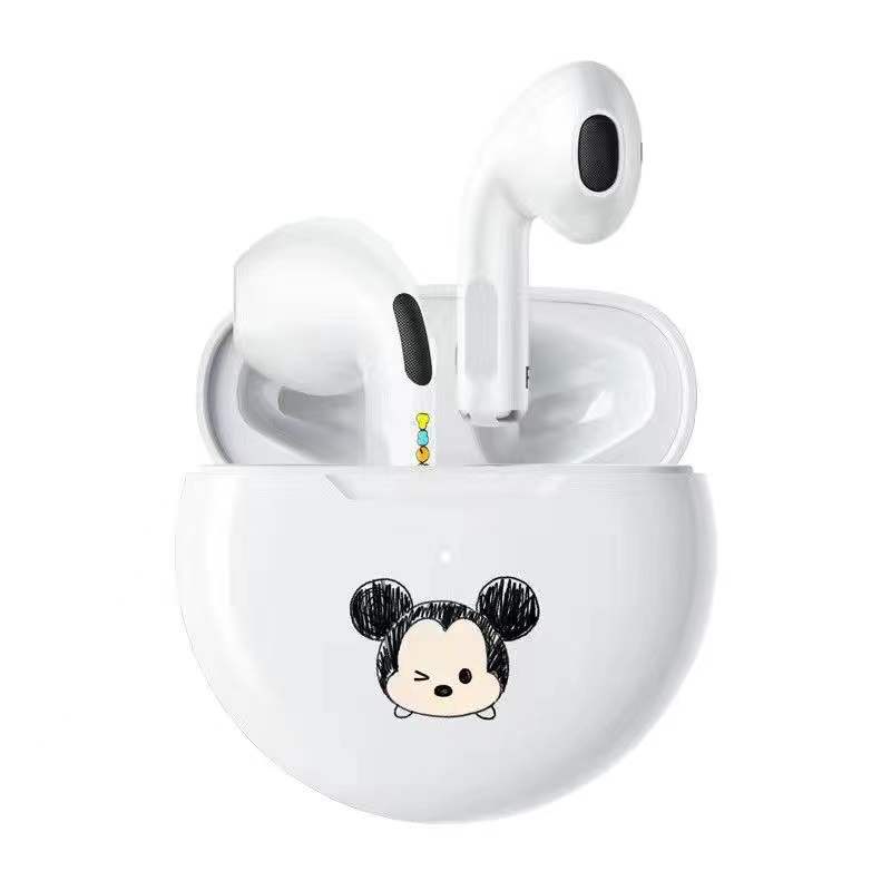 Tai Nghe Bluetooth Không Dây Âm Thanh Nổi Hifi Disney Màu Hồng Đáng Yêu
